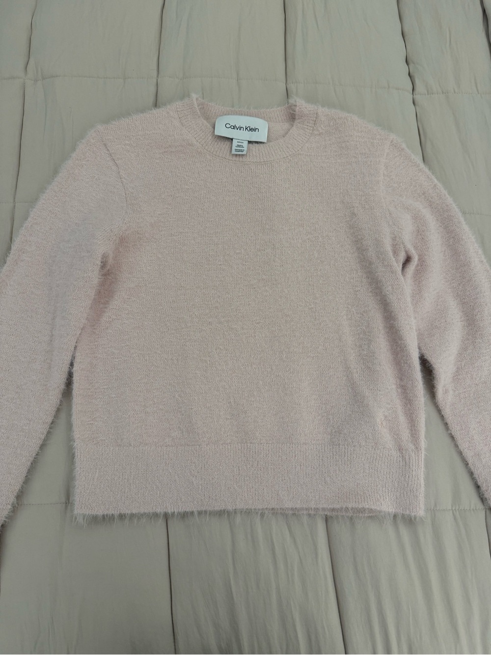 Calvin Klein Women's Crewneck Sweater - Pale Pink